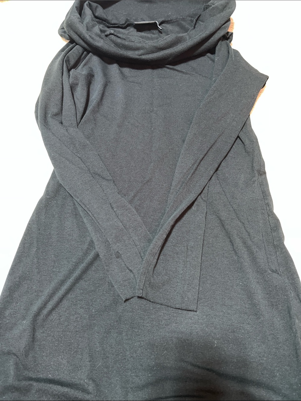The Limited Black Long Sleeve Cowl Neck Dress
